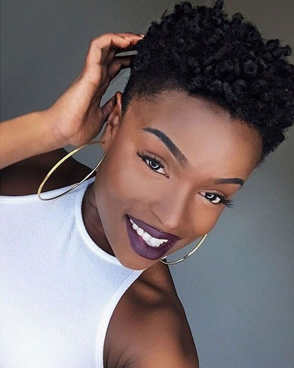 37+ Fine Short Natural Hair For Black Women – Hairstyles Throughout Short Haircuts For Natural Hair Black Women (Photo 14 of 25)