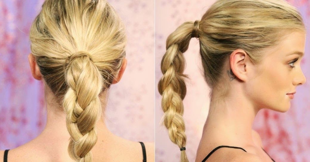 4 Amazing Ponytail Hairstyles For Beautiful Girls ~ Celebrity Hairstyle Inside Fantastical French Braid Ponytail Hairstyles (View 25 of 25)