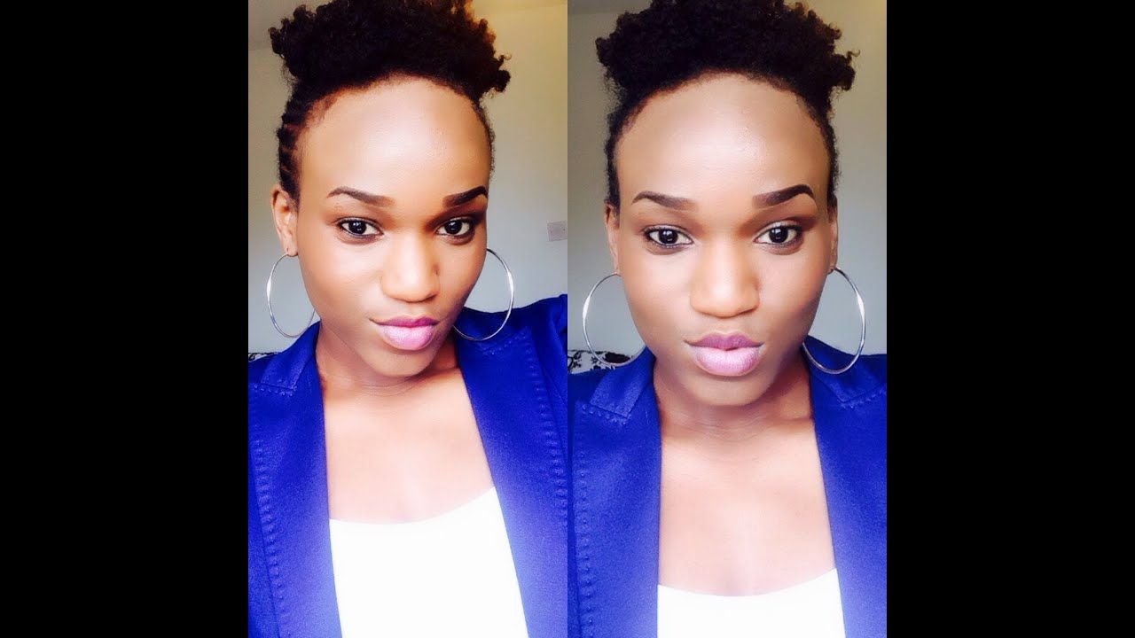 4. Big Forehead + Natural Hairstyle – Youtube Pertaining To Short Hairstyles For High Forehead (Photo 2 of 25)