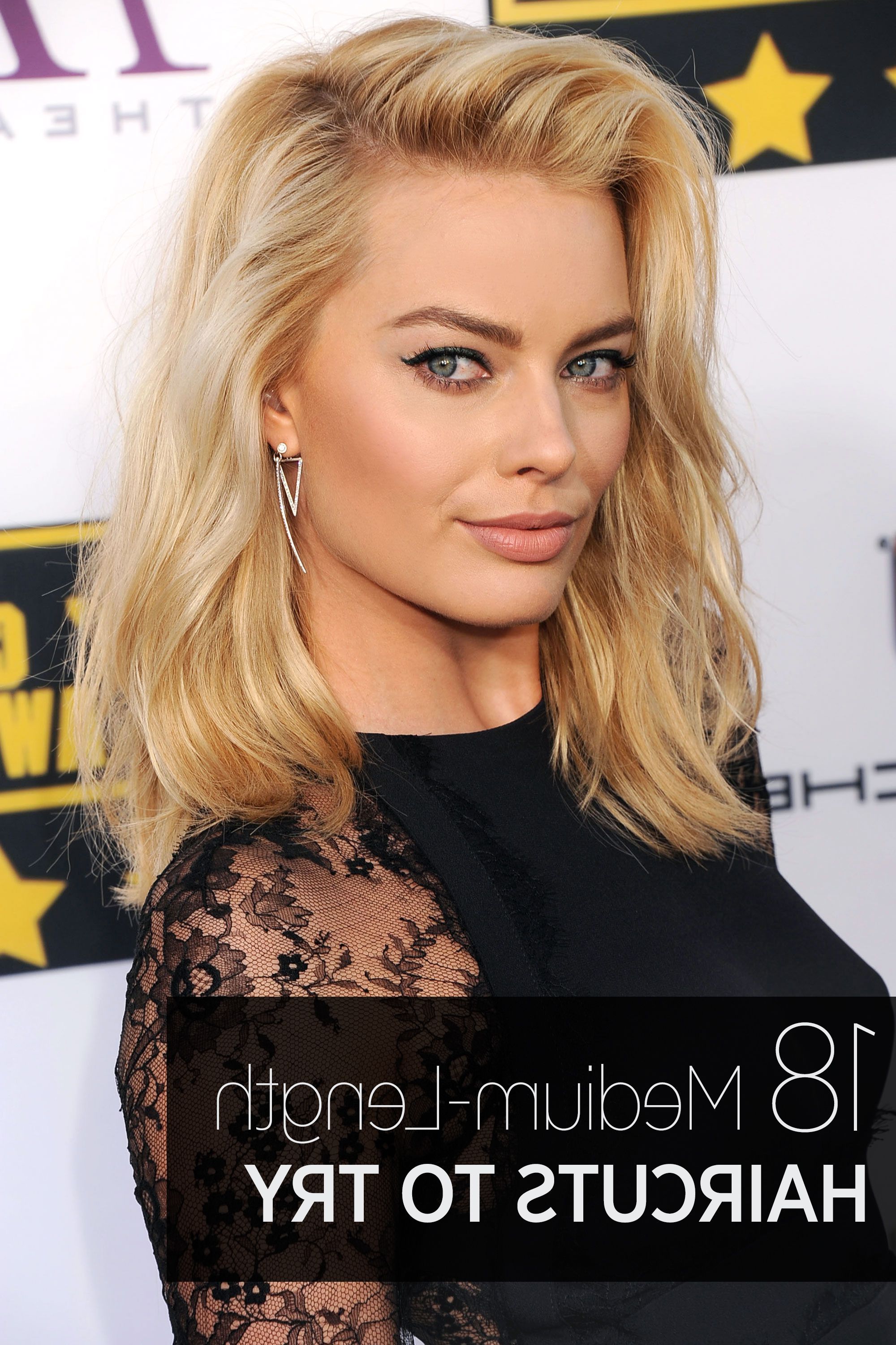 40 Best Medium Hairstyles – Celebrities With Shoulder Length Haircuts Pertaining To Short Medium Length Haircuts (Photo 9 of 25)