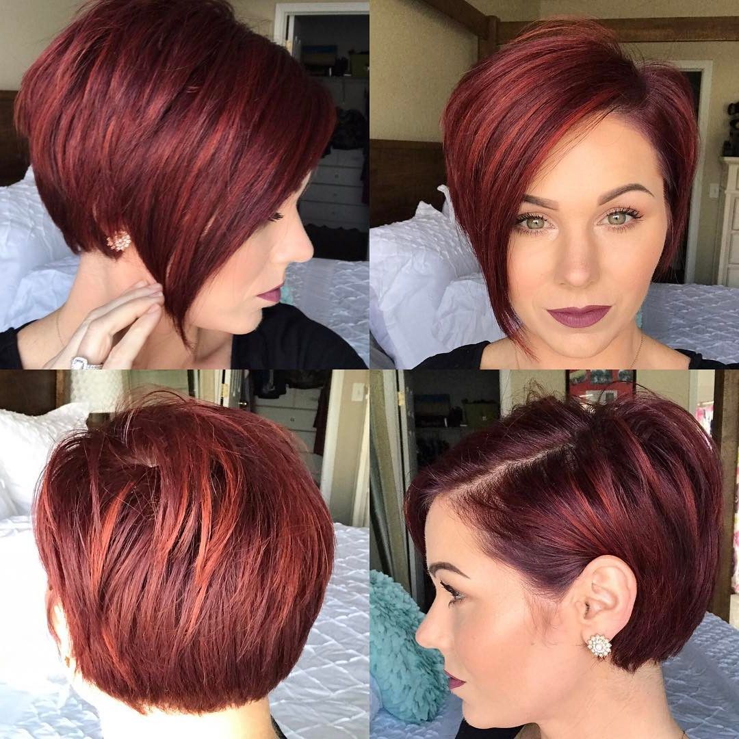 40 Hottest Short Hairstyles, Short Haircuts 2018 – Bobs, Pixie, Cool With Red Hair Short Haircuts (View 18 of 25)