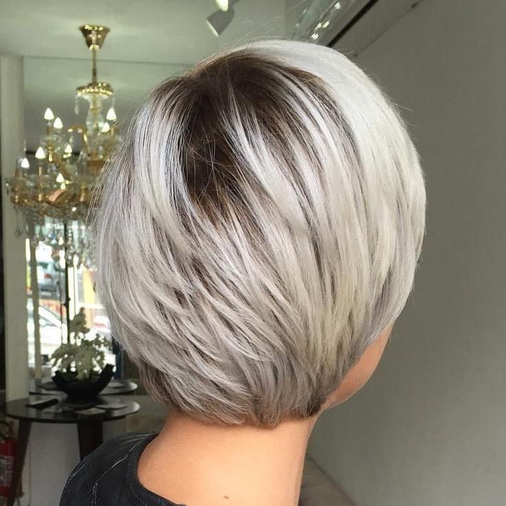 40 Short Shag Hairstyles That You Simply Can't Miss | Ash Blonde Bob Regarding Ash Blonde Bob Hairstyles With Feathered Layers (Photo 1 of 25)