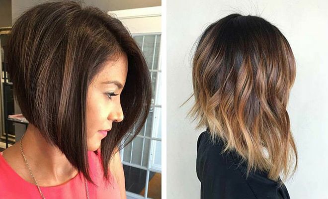 41 Best Inverted Bob Hairstyles | Stayglam With Regard To Stacked Copper Balayage Bob Hairstyles (Photo 14 of 25)