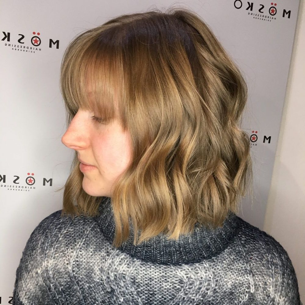 43 Greatest Wavy Bob Hairstyles – Short, Medium And Long In 2018 With Sexy Tousled Wavy Bob For Brunettes (View 21 of 25)