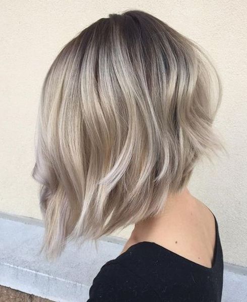 45 Silver Hair Color Ideas For Grey Hairstyles | Hair | Pinterest In Short Ash Blonde Bob Hairstyles With Feathered Bangs (Photo 13 of 25)
