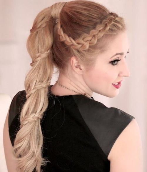 5 Beautiful Braided Ponytail Hairstyles | Ponytail Hairstyles For Within Beautifully Braided Ponytail Hairstyles (View 8 of 25)