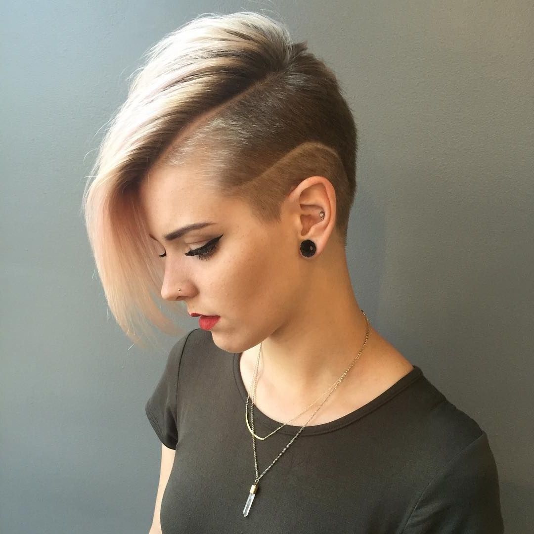 50 Best Shaved Hairstyles For Women In 2017 | Trends ? 2018 ? In Short Hairstyles With Shaved Sides For Women (View 3 of 25)
