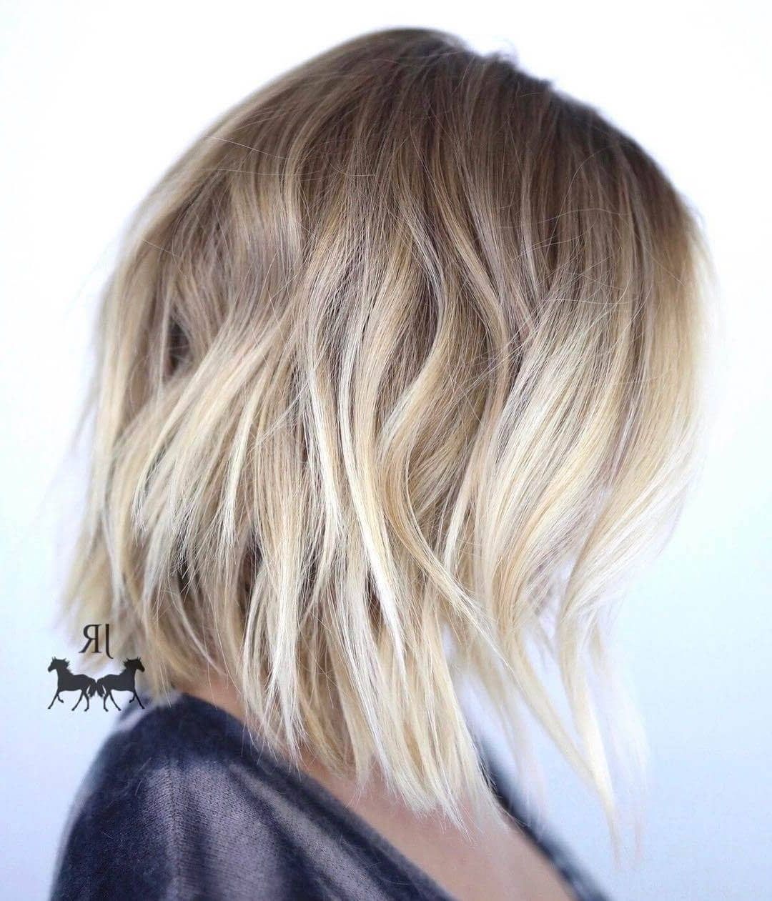 50 Fresh Short Blonde Hair Ideas To Update Your Style In 2018 In Choppy Golden Blonde Balayage Bob Hairstyles (View 10 of 25)