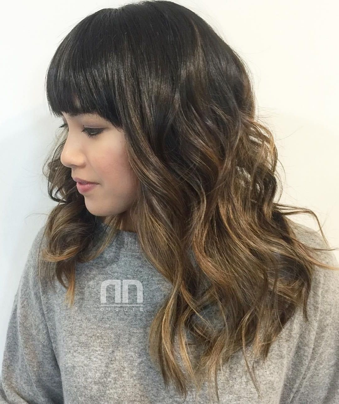 50 Most Magnetizing Hairstyles For Thick Wavy Hair | Brown Ombre With Golden Brown Thick Curly Bob Hairstyles (Photo 6 of 25)