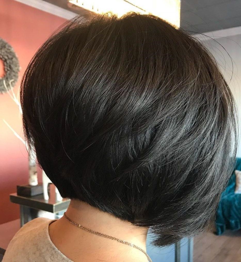 50 Trendy Inverted Bob Haircuts In 2018 | Bobs | Pinterest | Hair For Short Inverted Bob Haircuts (Photo 19 of 25)