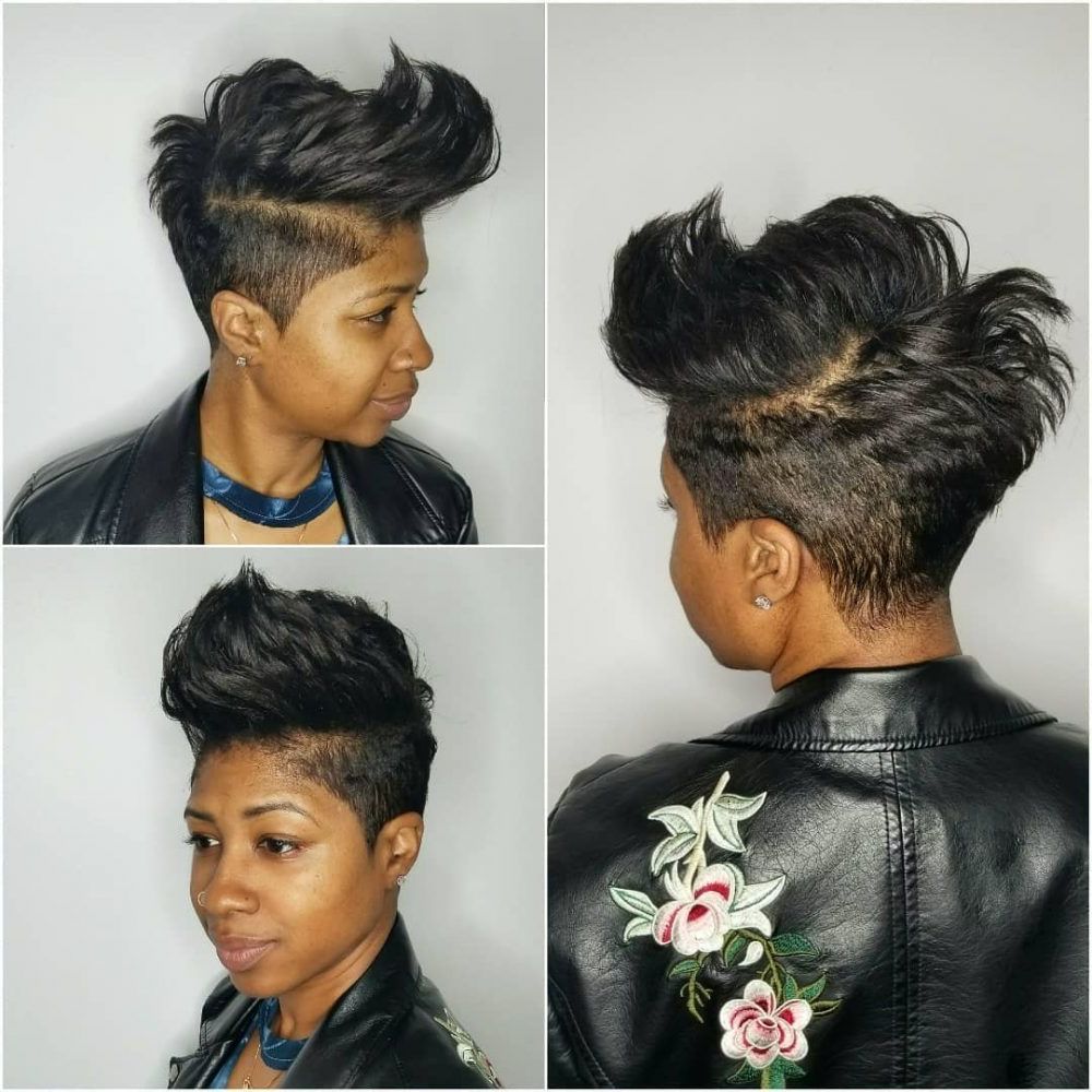 54 Easy Short Hairstyles For Black Women Regarding Short Hairstyles For Black Women With Gray Hair (View 25 of 25)