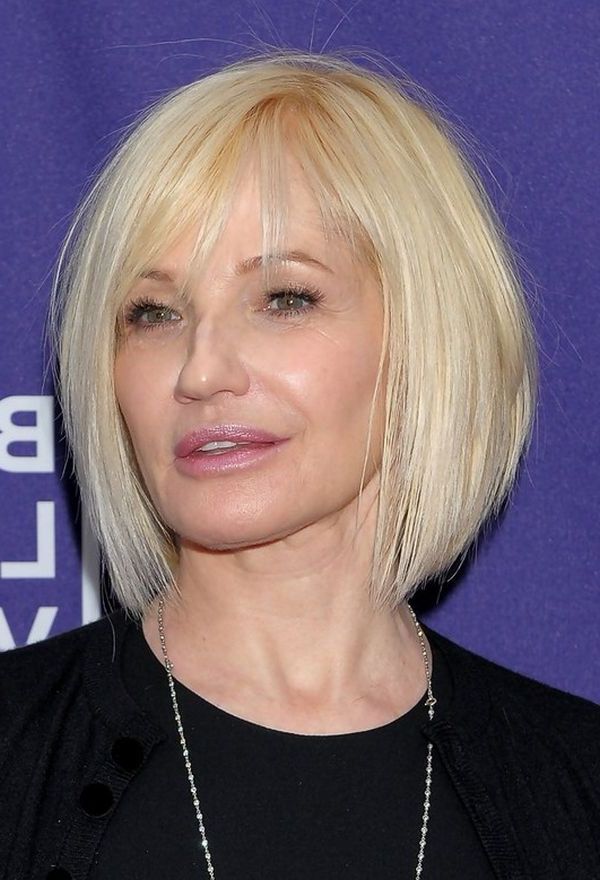 54 Short Hairstyles For Women Over 50. Best & Easy Haircuts Pertaining To Short Razored Blonde Bob Haircuts With Gray Highlights (Photo 18 of 25)