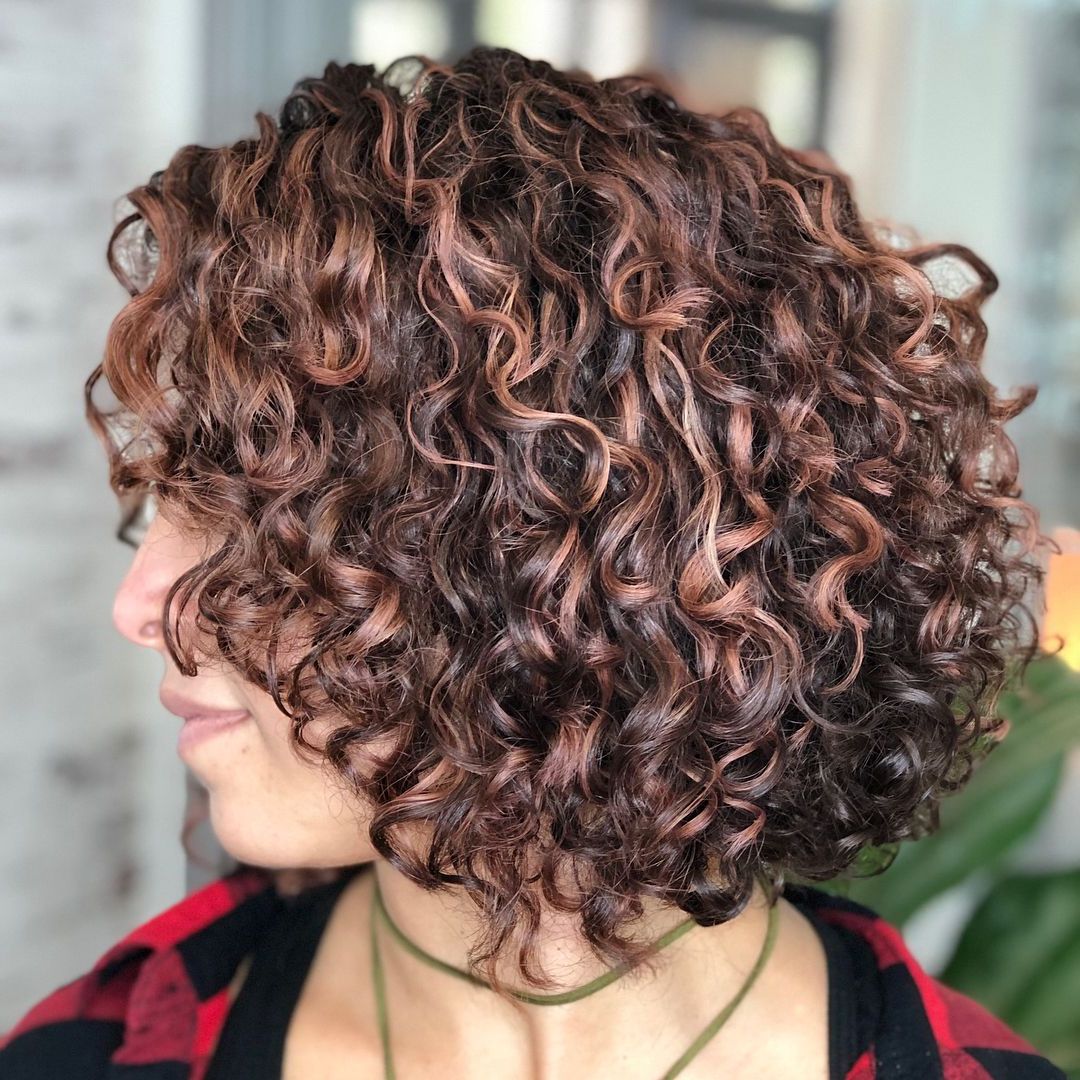 55 Different Versions Of Curly Bob Hairstyle In 2018 | Curly Girl For Short Curly Caramel Brown Bob Hairstyles (Photo 7 of 25)