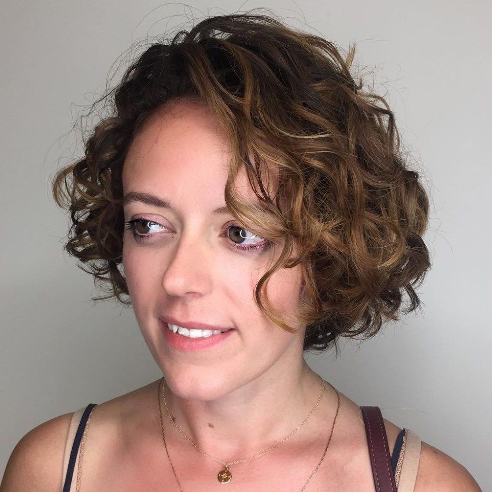 55 Different Versions Of Curly Bob Hairstyle In 2018 | Perms For With Regard To Short Messy Curly Hairstyles (Photo 9 of 25)