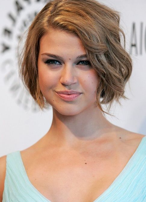 55 Super Hot Short Hairstyles 2017 – Layers, Cool Colors, Curls, Bangs Regarding Two Tone Curly Bob Haircuts With Nape Undercut (Photo 21 of 25)