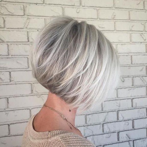 56 Stacked Bob Hairstyle For The Style Year 2018 – Style Easily Intended For Choppy Rounded Ash Blonde Bob Haircuts (View 15 of 25)