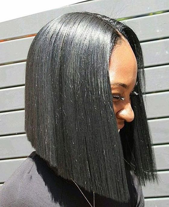 60 Bob Haircuts For Black Women For Angled Burgundy Bob Hairstyles With Voluminous Layers (Photo 23 of 25)