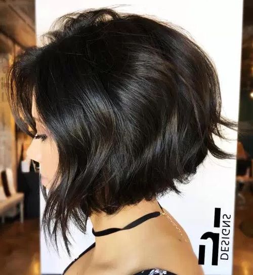 60 Cute Short Hairstyles For Thick Hair – Page 42 Of 60 – Fallbrook247 With Regard To Rounded Bob Hairstyles With Razored Layers (Photo 22 of 25)