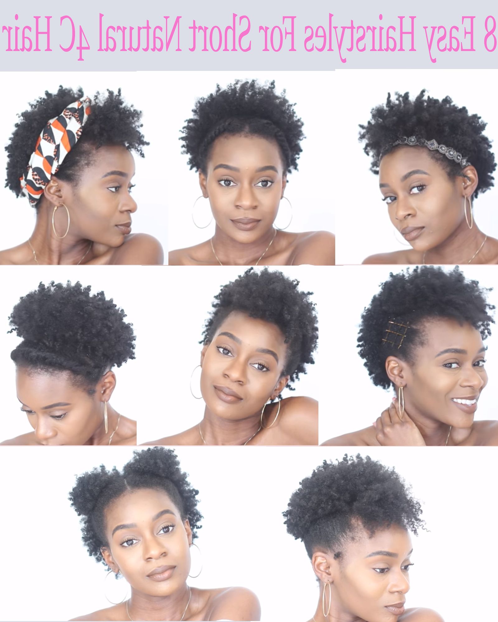 8 Easy Protective Hairstyles For Short Natural 4c Hair That Will Not Within 4c Short Hairstyles (Photo 23 of 25)