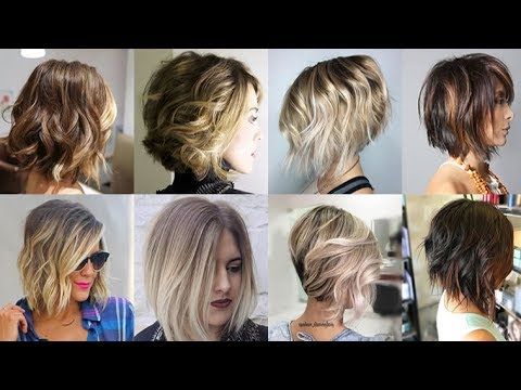 Balayage Ombre Short Hair 2018 Bob Haircuts 2019 – Youtube With Short Ash Blonde Bob Hairstyles With Feathered Bangs (View 14 of 25)