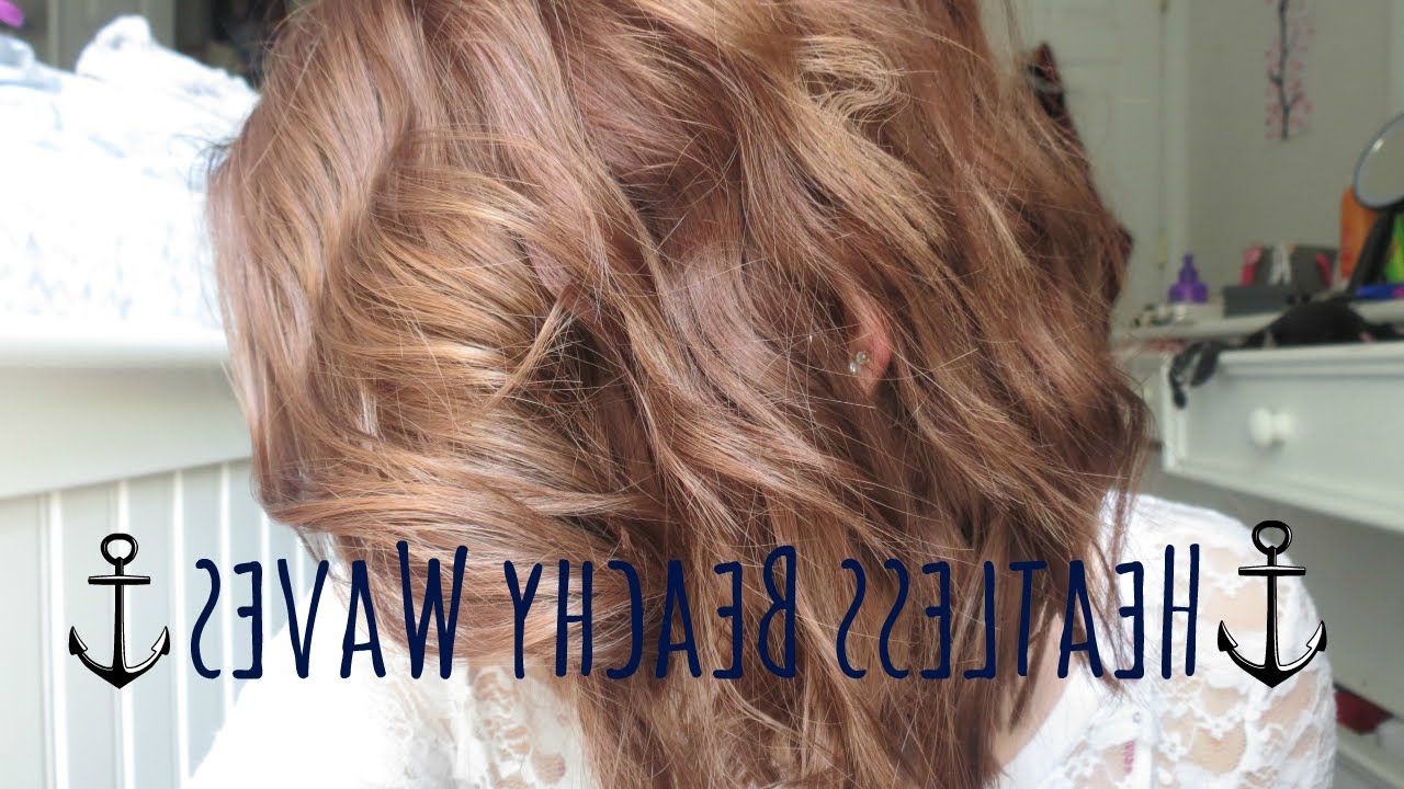 Beachy Waves | No Heat | Short Hair | Alyssa Nicole – Youtube Throughout Beach Hairstyles For Short Hair (View 12 of 25)