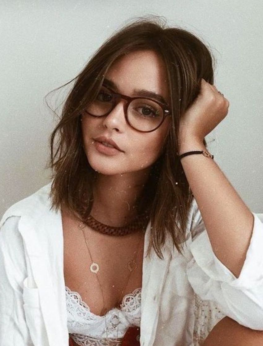 Beauty | Hair | Pinterest | Hair, Glasses And Beauty With Short Hairstyles For Ladies With Glasses (Photo 14 of 25)