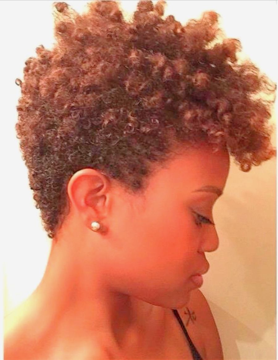 Best Black Natural Short Curly Hairstyles For A Round Face In In Natural Short Hairstyles For Round Faces (View 12 of 25)