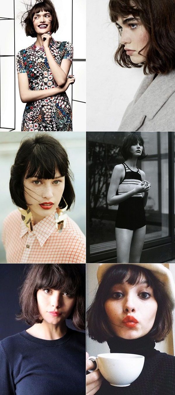 Blunt Fringe With A Short Bob | Fanciable Hair | Pinterest | Short In Short Hairstyles With Blunt Bangs (View 9 of 25)