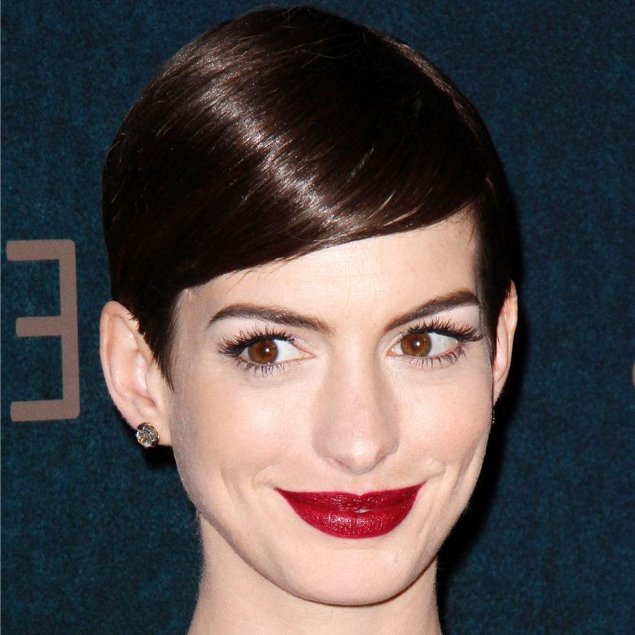 Celebrities With Short Hairstyles | Woman&home Throughout Anne Hathaway Short Hairstyles (Photo 5 of 25)