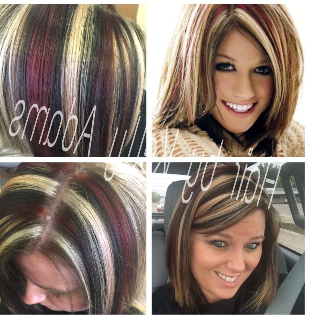 Chunks, Red, Blonde, Brown, Kelly Clarkson,kelly Adams | Hair Pertaining To Kelly Clarkson Hairstyles Short (Photo 22 of 25)