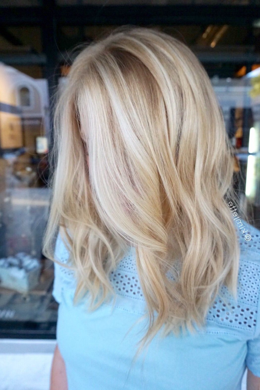 Color And Cut Http://niffler Elm.tumblr/post/157400903821/short With Regard To Angelic Blonde Balayage Bob Hairstyles With Curls (Photo 4 of 25)