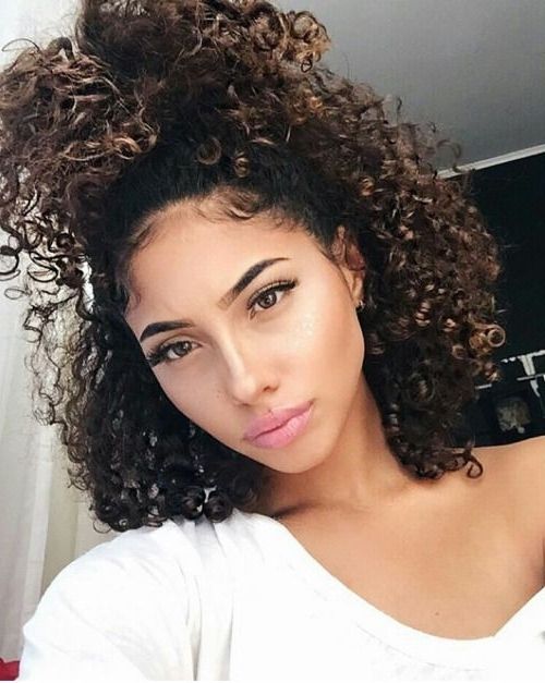 Curly Hair Ponytail – Hairstyles Ideas And Wedding Trendings Pertaining To Naturally Curly Ponytail Hairstyles (View 18 of 25)