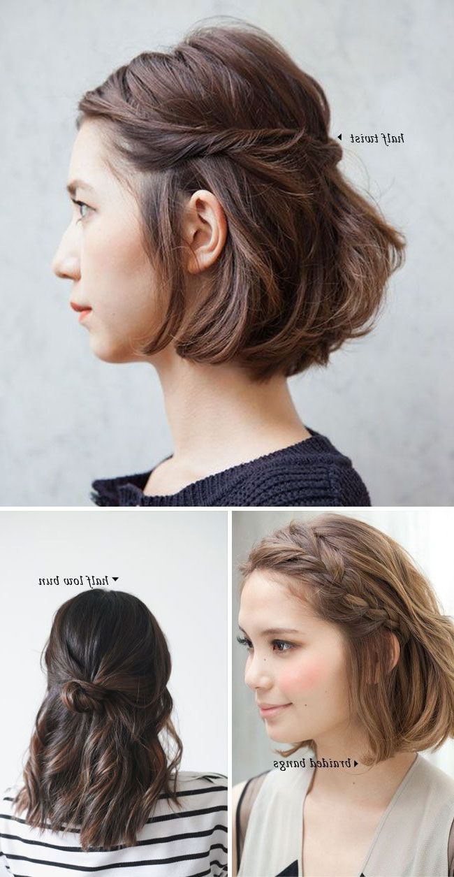 Cute Easy Hairstyles For Short Hair – Leymatson In Cute Hairstyles With Short Hair (Photo 8 of 25)