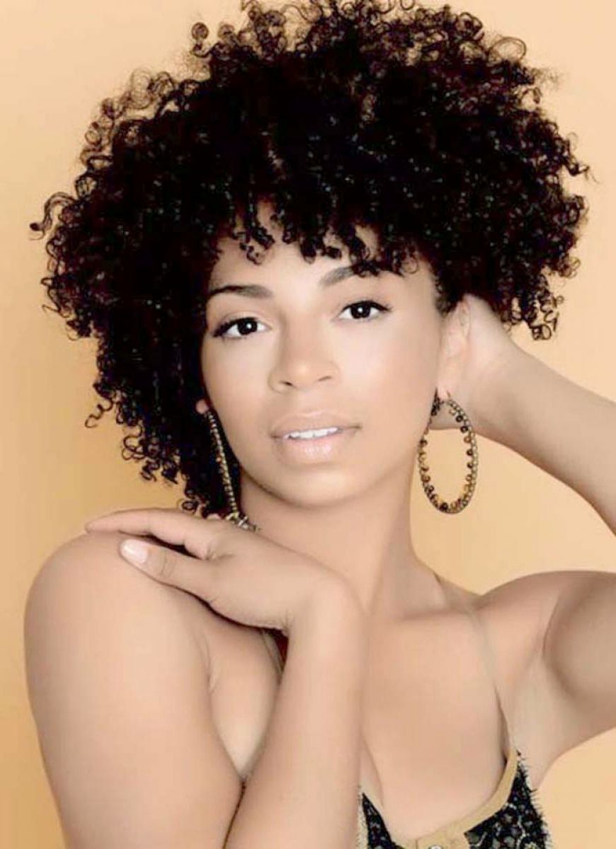 Cute Natural Hairstyles For Short Hair 24 Cute Curly And Natural Intended For Black Women Natural Short Haircuts (Photo 25 of 25)