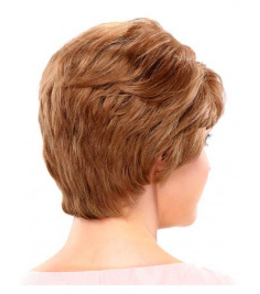 Designed Auburn Short Wavy Layered 6" Human Hair Wigs Pertaining To Auburn Short Haircuts (View 14 of 25)