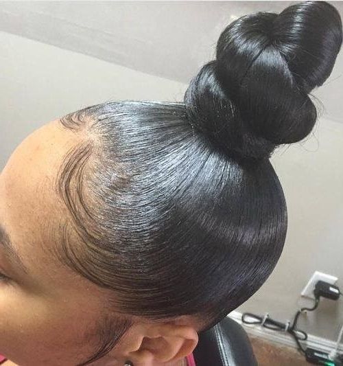 ? ? ??nt?r??t: ???nk?ndv?lv??? |?nstagram: Th???nk?ndv?lv?? Inside Sculpted And Constructed Black Ponytail Hairstyles (View 18 of 25)