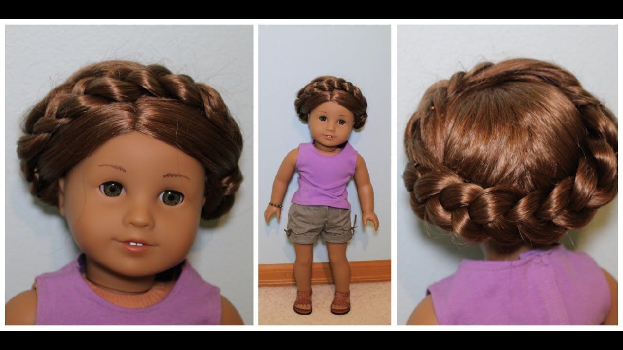 Easy Summer Hairstyle For Ag Dolls! – Youtube For Cute American Girl Doll Hairstyles For Short Hair (View 7 of 25)