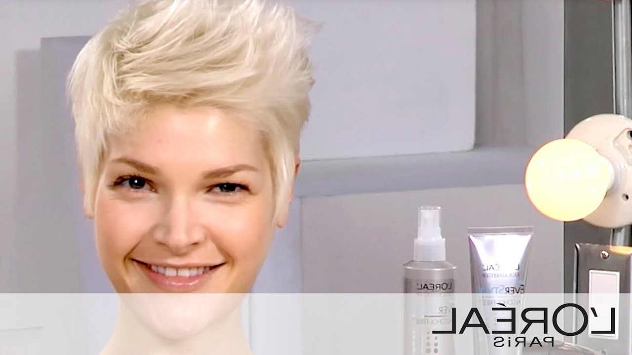 Everstyle Get The Look: Create An Edgy Short Hair Style – Youtube Throughout Short Edgy Haircuts For Girls (View 20 of 25)