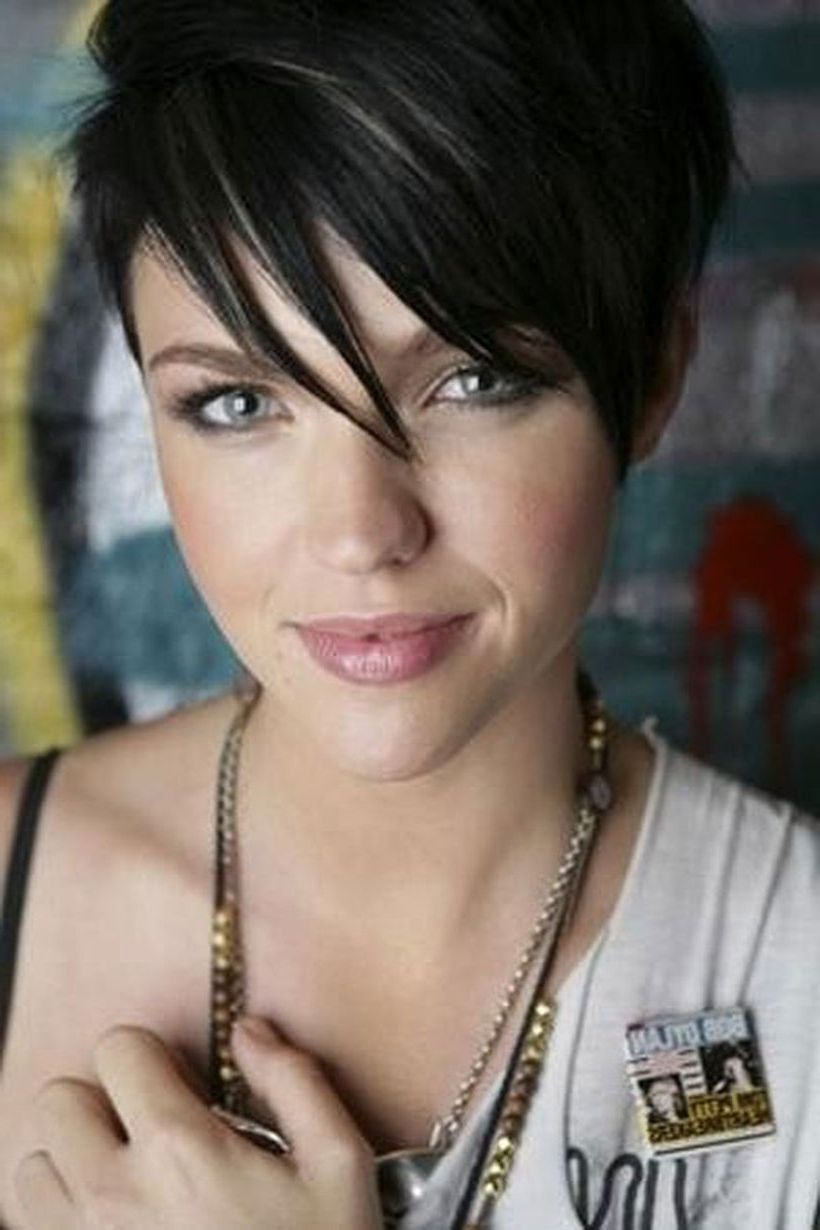 Funky Short Pixie Haircut With Long Bangs Ideas 109 | Bun? Within Short Haircuts For Long Faces (Photo 15 of 25)