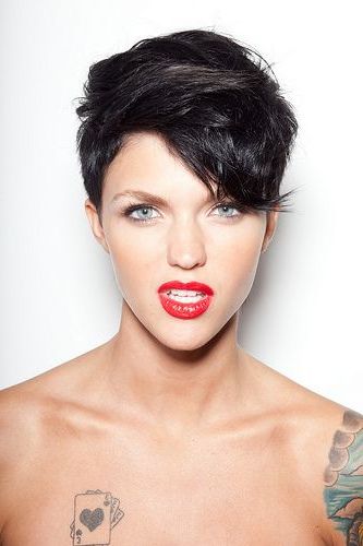 Goddammit Why Can't I Ever Get My Hair Textured Like This Lady All I With Sexy Pixie Hairstyles With Rocker Texture (Photo 20 of 25)