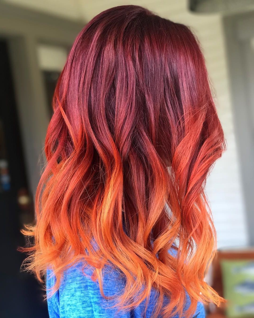 Hair Color Trends For 2018: Red Ombre Hairstyles – Pretty Designs Throughout Short Haircuts With Red Color (Photo 18 of 25)