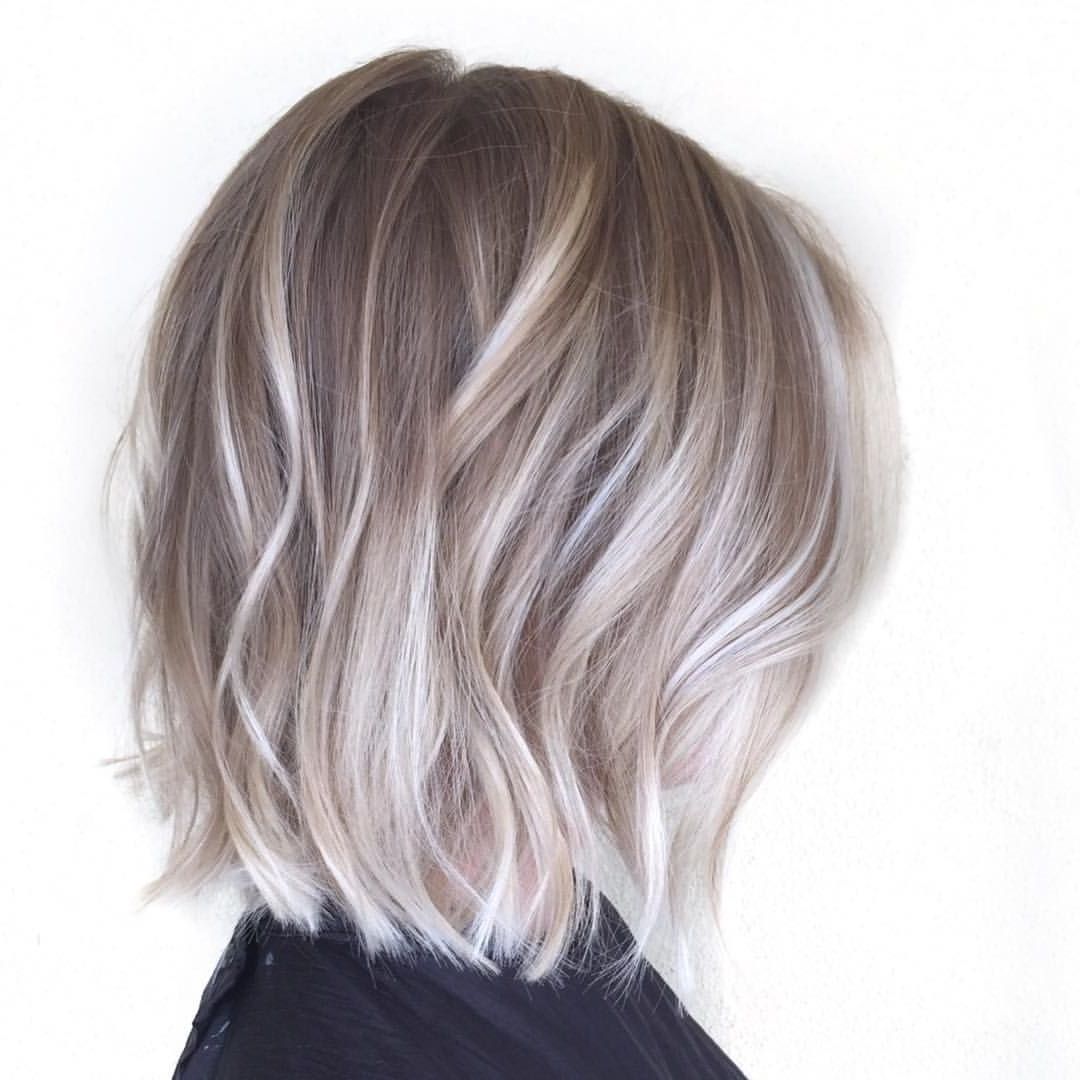 Hair Cuts : Ash Blonde Short Hair Surprising Black To Ombre Dark Intended For Dark Blonde Short Curly Hairstyles (Photo 25 of 25)