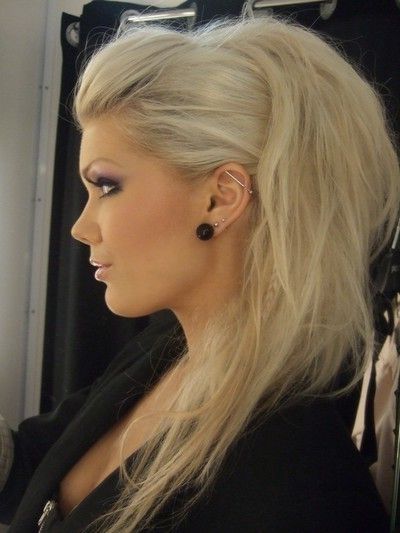 Hair For Round Faces | Hair | Pinterest | Hair, Hair Styles And Long For Messy Blonde Ponytails With Faux Pompadour (View 12 of 25)
