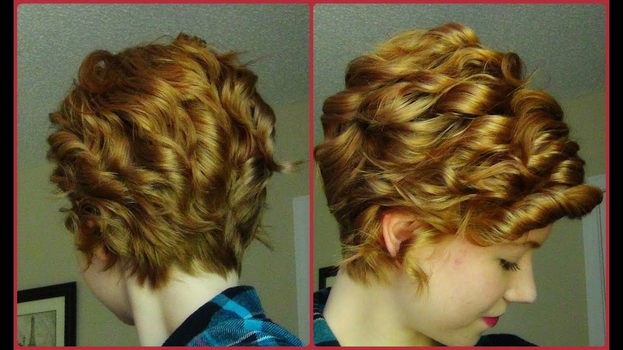 How To Curl A Pixie Haircut! Straightener Technique ? – Youtube For Simple Short Hairstyles With Scrunched Curls (Photo 14 of 25)