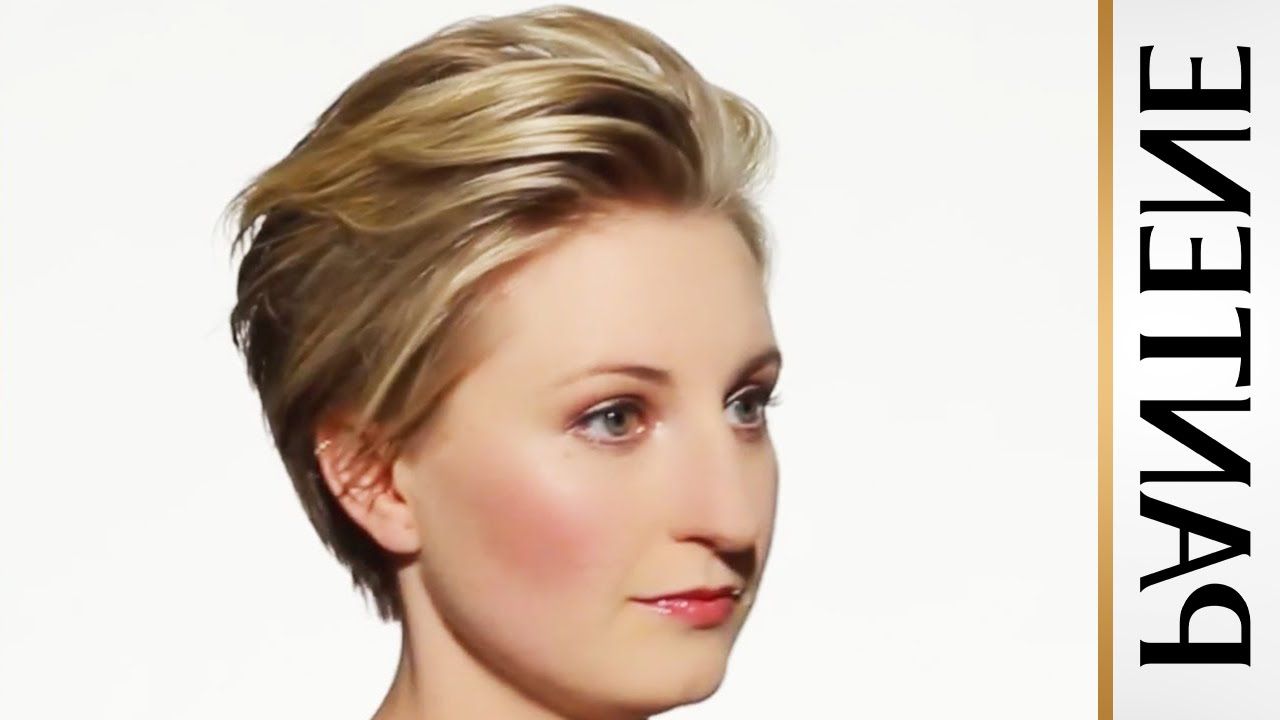 How To Style Short Hair: Swept Back Pixie Cut – Youtube With Short Hairstyles Swept Off The Face (Photo 1 of 25)