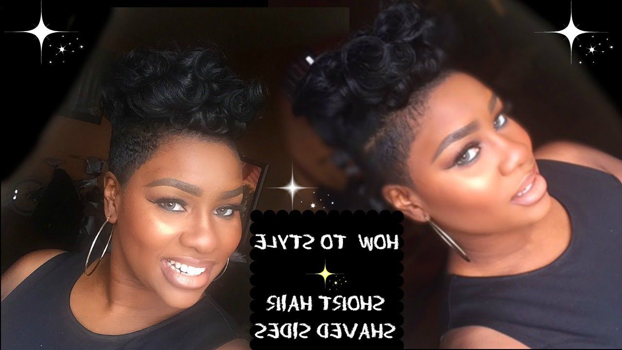 How To: Style Short Hair With Shaved Sides Tutorial – Youtube Throughout Short Hairstyles With Shaved Side (Photo 17 of 25)