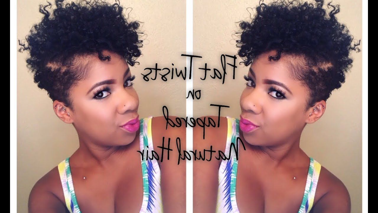 How To Style Tapered Natural Hair – Youtube Intended For Curly Black Tapered Pixie Hairstyles (Photo 14 of 25)