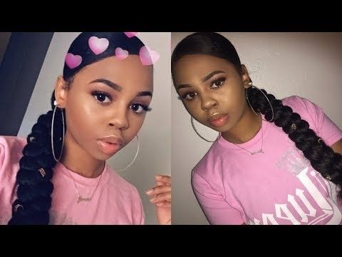 Jumbo Braid Ponytail W/ Braiding Hair | Crystyle Beauty – Youtube In Multicolored Jumbo Braid Ponytail Hairstyles (View 7 of 25)