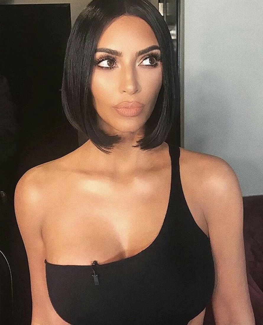 Kim Kardashian West Flaunts Her New Hairstyle – Photos,images Within Kim Kardashian Short Haircuts (View 17 of 25)