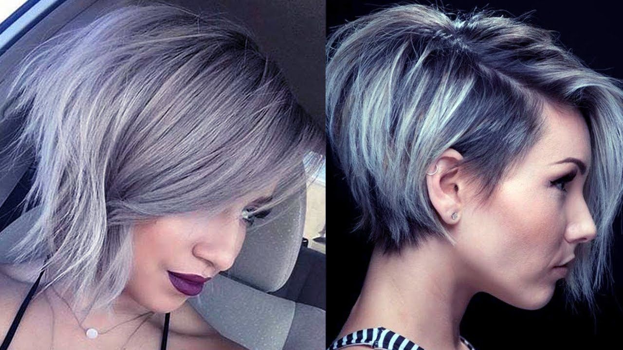 Latest Short Grey Hairstyles ? Short Grey Hair Pics!!! – Youtube Throughout Short Haircuts For Women With Grey Hair (Photo 2 of 25)